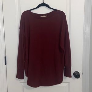 Loft Plus 16/18 wine tunic sweater